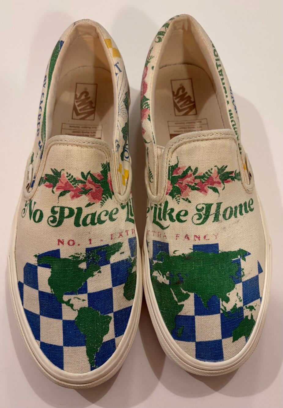 Vans Eco Theory Classic Slip-On No Place Like Home Hemp Women 10 Men 8.5